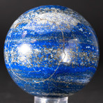 Genuine Polished Lapis Lazuli Sphere + Acrylic Display Stand // V3