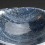 Genuine Polished Blue Quartz Bowl