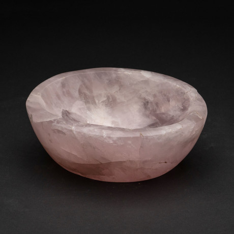 Genuine Polished Rose Quartz Bowl // V1