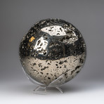 Genuine Polished Pyrite Sphere // 33 lb