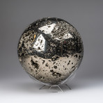 Genuine Polished Pyrite Sphere // 33 lb