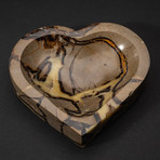 Genuine Polished Heart Shaped Septarian Bowl // V1