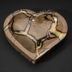 Genuine Polished Heart Shaped Septarian Bowl // V2