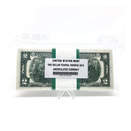 1976 Small Size $2 Federal Reserve Notes // BEP $200 Pack of 100 Sequential Serial Number Notes