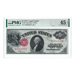 1917 $1 Large Size United States Note // FR39 // Speelman-White // PMG Certified CXF45 EPQ