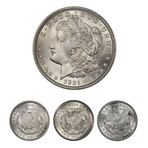 The Last Morgan Silver Dollar Mint Mark Collection // American Classics Series // Wood Presentation Box