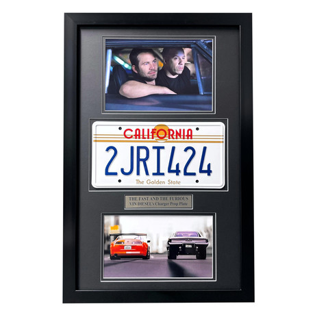 The Fast & The Furious // Dom's Dodge Charger // Replica License Plate Display