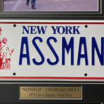 Seinfeld // Kramer's Chevy Impala License Plate Collage // Framed