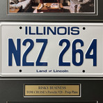 "Risky Business" Tom Cruise's 1979 Porsche 928 // Movie Car License Plate // Framed Collage