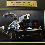 "Back to the Future 2" // DeLorean License Plate // Framed Collage