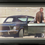 "Bullitt" // McQueen's Mustang License Plate // Framed Collage
