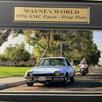 Wayne's World // Garth's Mirthmobile // Replica License Plate Display