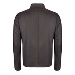 Liber Leather Jacket // Brown (L)