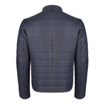 Numitor Leather Jacket // Navy (2XL)