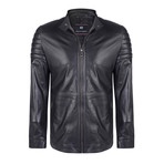 Evander Leather Jacket // Black (3XL)