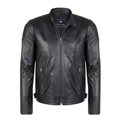 Amulius Leather Jacket // Black (M)
