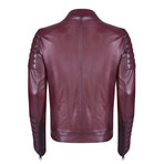Faunus Leather Jacket // Bordeaux (S)