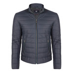 Numitor Leather Jacket // Navy (L)