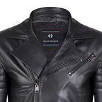 Vulcan Leather Jacket // Black (2XL)
