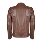 Romulus Leather Jacket // Chestnut (3XL)