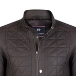 Quirinus Leather Jacket // Brown (3XL)