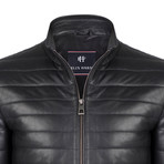 Aeneas Leather Jacket // Black (M)