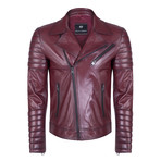 Faunus Leather Jacket // Bordeaux (3XL)