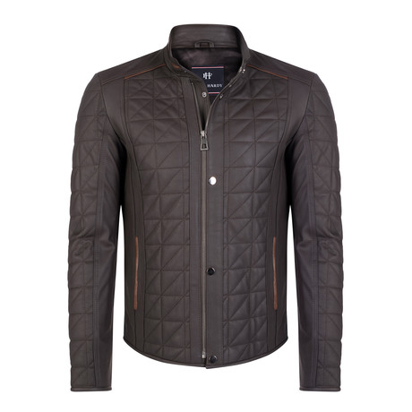 Quirinus Leather Jacket // Brown (M)