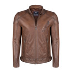 Romulus Leather Jacket // Chestnut (2XL)