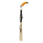 Toucan Shoehorn // Black + Orange