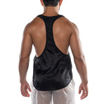 Hard Core Fluid Gym Tank // Black (XL)