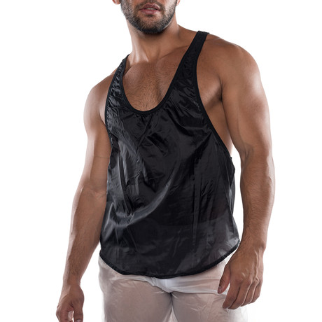 Hard Core Fluid Gym Tank // Black (S)