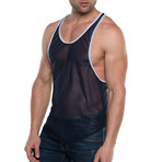 American Jock // Elite Sport Track Tank Top // Navy (S)