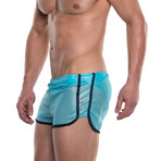 American Jock // Elite Sport Track Short // Turquoise (L)