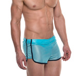 American Jock // Elite Sport Track Short // Turquoise (M)