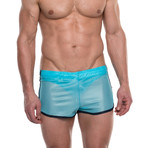 American Jock // Elite Sport Track Short // Turquoise (L)