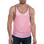 American Jock // Elite Sport Track Tank Top // Pink (S)