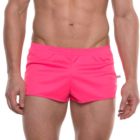 American Jock // Ultra Running Short // Pink (S)