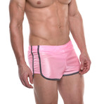 American Jock // Elite Sport Track Short // Pink (L)