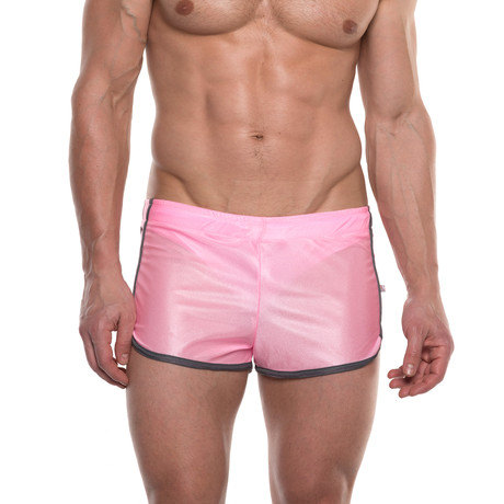 American Jock // Elite Sport Track Short // Pink (S)