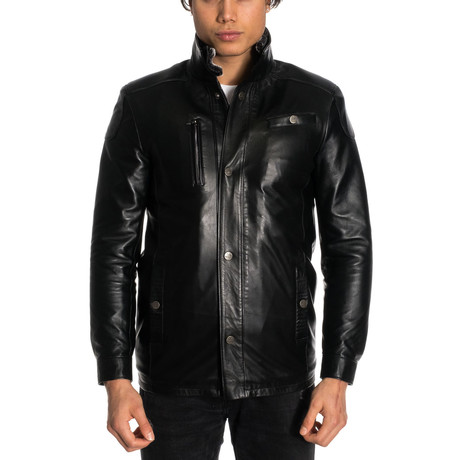 Cassidy Leather Jacket // Black (XS)