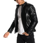 Harry Leather Jacket // Black (M)