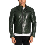 Dante Leather Jacket // Green (L)