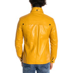 Aden Leather Jacket V.I // Yellow (3XL)