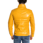 Eli Leather Jacket // Yellow (XS)