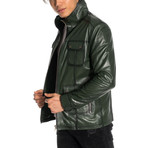 Jaspur Leather Jacket // Green (S)