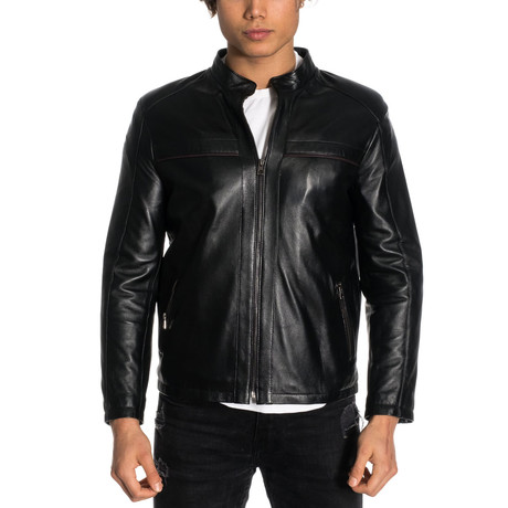 Harden Leather Jacket // Black (XS)