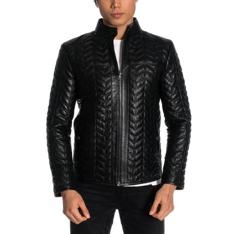 Riley Leather Jacket // Black (XS)