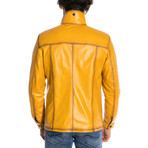 Jaspur Leather Jacket // Yellow (XL)
