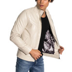 Dominic Leather Jacket // Cream (XL)